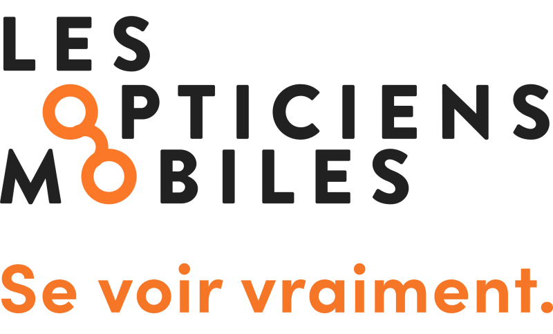 Logo LesOpticiensMobiles avec signature