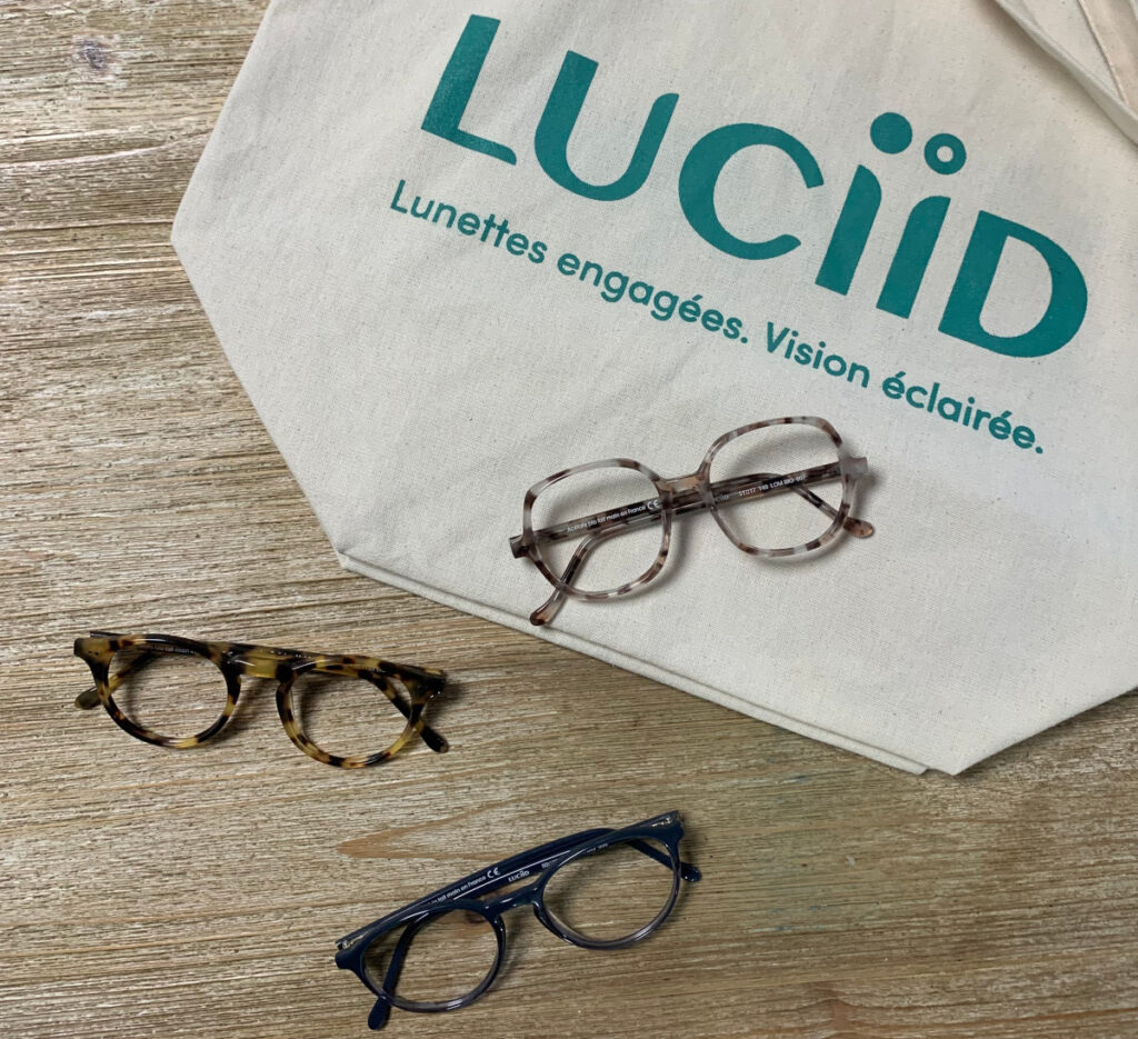 LUCIID, marque de lunettes éco-responsables.
